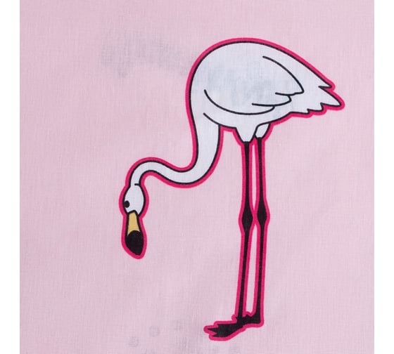 Комплект постельного белья Этель 1,5 сп Flamingos 143x215 см, 150x214 см, 50x70 см -1 шт, 100% хлопок, бязь 7599330