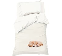 Комплект постельного белья Этель 1,5 сп Cute dog 143x215 см, 150x214 см, 50x70 см -1 шт, 100% хлопок, бязь 7582914