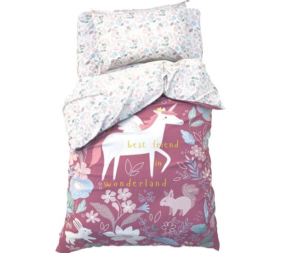 Комплект постельного белья Этель 1,5 сп Wonderland 143x215 см, 150x214 см, 50x70 см -1 шт, 100% хлопок, бязь 9935048 1