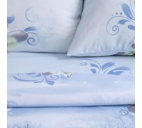 Комплект постельного белья Этель 1.5 сп Кувшинки 143x215 см, 150x214 см, 70x70 см -2 шт,100% хлопок, бязь 3289252