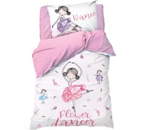 Комплект постельного белья Этель 1.5 сп Flower dancer 143x215 см, 150x214 см, 50x70 см -1 шт,100% хлопок, бязь 4702784