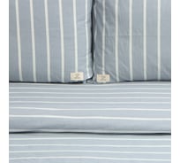 Комплект постельного белья Этель 1.5 сп Blue stripe 155x210см,160x240см,50x70-2шт,100%жатый хлопокопок,140гр/м2 10131656