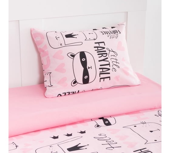 Комплект постельного белья Этель 1.5 сп Little crown 143x215 см, 150x214 см, 50x70 см -1 шт,100% хлопок, бязь 4855293