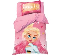 Комплект постельного белья Этель 1.5 сп Fashion girl 143x215 см, 150x214 см, 50x70 см -1 шт,100% хлопок, бязь 4702783