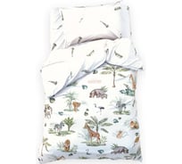 Комплект постельного белья Этель 1,5 сп Сафари 143x215 см, 150x214 см, 50x70 см -1 шт, 100 % хлопокопок 10385174