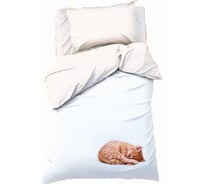 Комплект постельного белья Этель 1,5 сп Кitty 143x215 см, 150x214 см, 50x70 см -1 шт, 100% хлопок, бязь 7582913