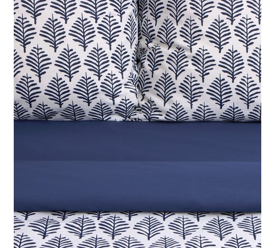 Комплект постельного белья Этель 2 сп Blue ornament, 175x215 см, 200x220 см,70x70 см -2 шт,бязь 125 г/м2 9946999