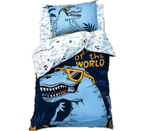 Комплект постельного белья Этель 1.5 сп T-Rex king 143x215 см, 150x214 см, 50x70 см -1 шт,100% хлопок, бязь 4702792
