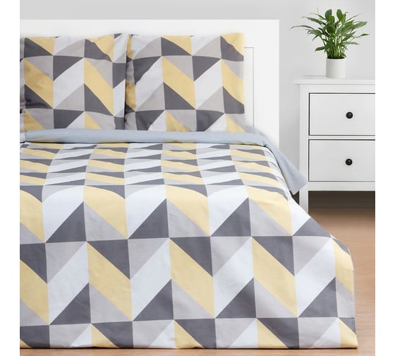 Комплект постельного белья Этель 2 сп Gold illusion 175x215 см, 200x220 см, 70x70 см - 2 шт 7534040