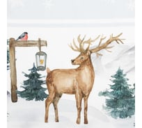 Набор столовый Этель "Forest animals" скатерть 150x220 +/-3см с ГМВО, салфетки 40x40см-12шт 7319009