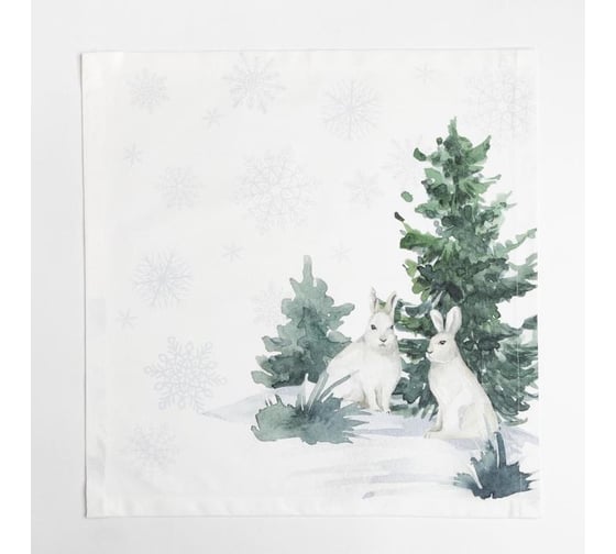 Набор столовый Этель "Forest animals" скатерть 150x220 +/-3см с ГМВО, салфетки 40x40см-12шт 7319009