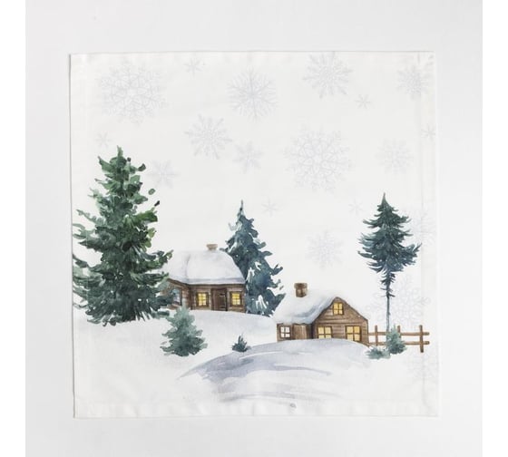 Набор столовый Этель "Forest animals" скатерть 150x220 +/-3см с ГМВО, салфетки 40x40см-12шт 7319009