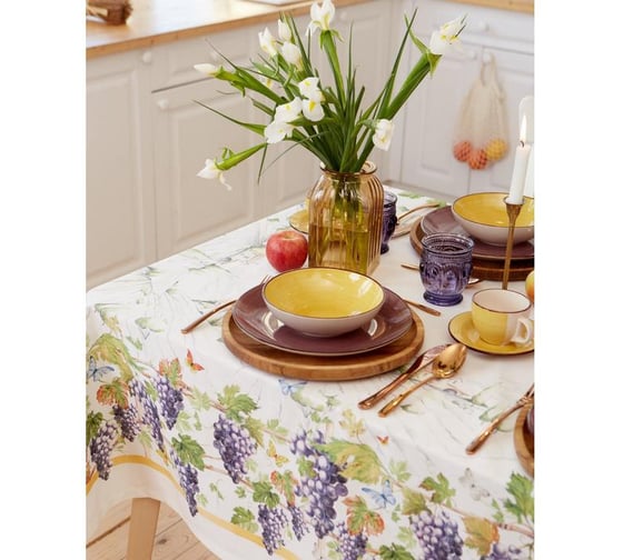 Набор столовый Этель Provence, скатерть 180x150 +/- 3см, салфетки 8 шт 5572809