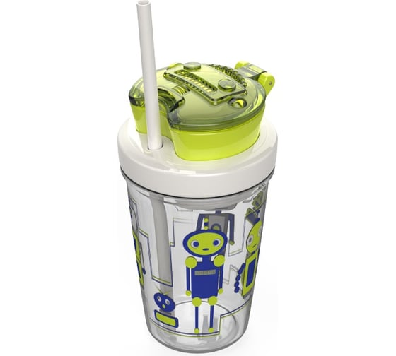 Детский стакан с трубочкой Contigo Snack Tumbler 0.35 л, зеленый contigo0628