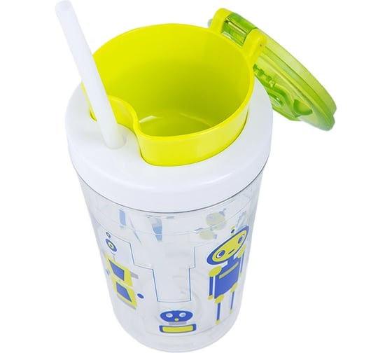 Детский стакан с трубочкой Contigo Snack Tumbler 0.35 л, зеленый contigo0628