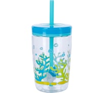Детский стакан с трубочкой Contigo Floating Straw Tumbler 0.47 л, голубой contigo0772