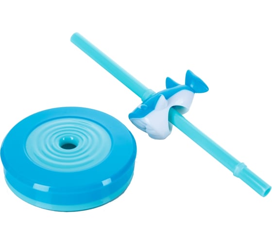 Детский стакан с трубочкой Contigo Floating Straw Tumbler 0.47 л, голубой contigo0772