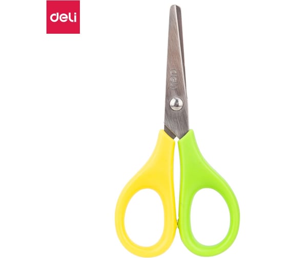 Ножницы детские Deli ED60100 Neon 115 мм, сталь, ассорти 1791570