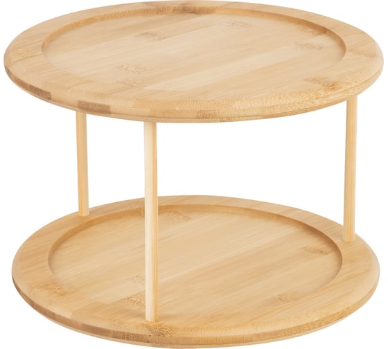 Подставка для кухни Mallony вращающаяся, круглая, BAMBU (бамбук) 108078