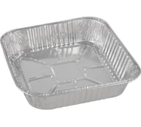 Форма для выпечки Mallony LAMINA, размер 20,5x20,5x4,5 см, из алюм. фольги, квадратная, одноразовая 108085
