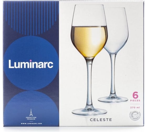 Набор бокалов для вина LUMINARC СЕЛЕСТ 6 шт., 270 мл L5830
