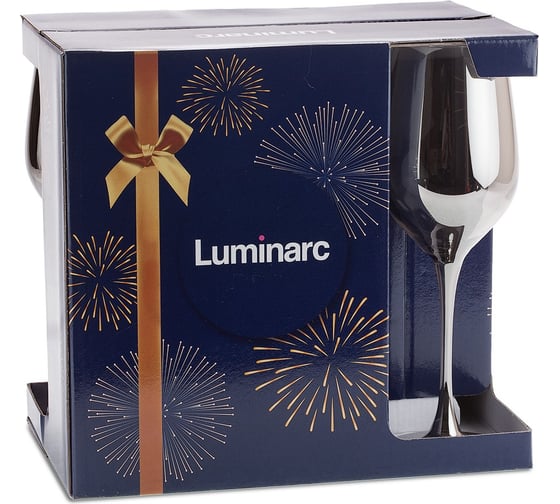 Набор бокалов для вина LUMINARC СЕЛЕСТ сияющий графит, 6 шт., 350 мл P1566