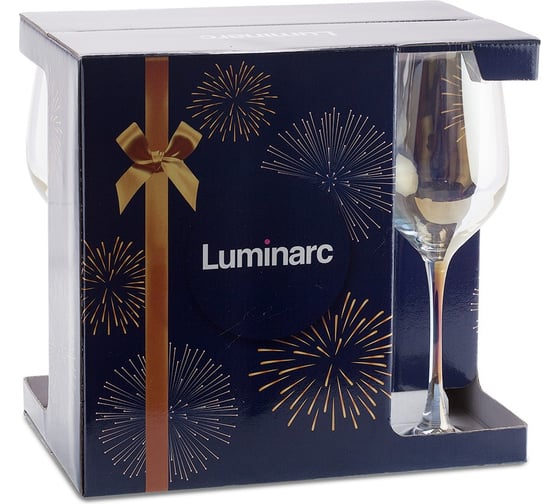 Набор бокалов для вина LUMINARC СЕЛЕСТ золотистый хамелеон, 6 шт., 350 мл P1638