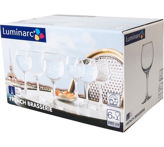 Набор бокалов для вина LUMINARC ФРАНЦУЗСКИЙ РЕСТОРАНЧИК 6 шт., 250 мл H8170