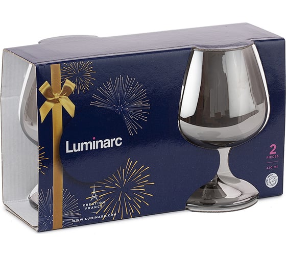 Набор бокалов для коньяка LUMINARC сияющий графит, 2 шт., 410 мл P1567