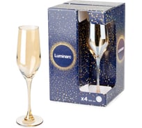 Набор бокалов для шампанского LUMINARC ЗОЛОТОЙ МЕД 4 шт., 160 мл P9307