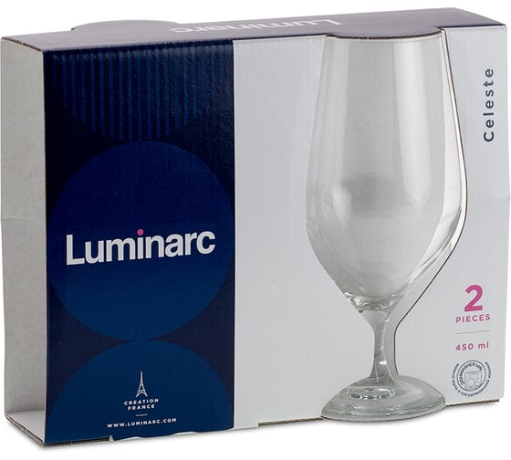 Набор бокалов для пива LUMINARC СЕЛЕСТ 2 шт., 450 мл P3248 1