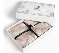 Покрывало хлопковое Этель "Перья" 150*240 см, цв.бежевый, 100%хлопок, 300гр/м2 7548513