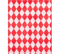 Скатерть одноразовая Luscan 120x200 см, 6 шт/рулон, красный ромб 2008413