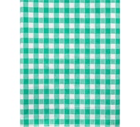 Скатерть одноразовая Luscan 120x200 см, 6 шт/рулон, зеленая клетка 2008412