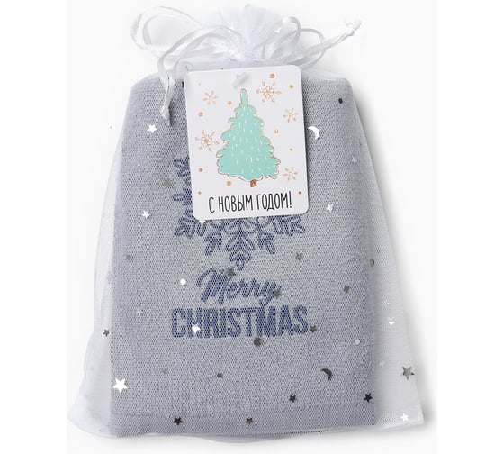 Полотенце махровое Этель "Снежинка" 30x60 см, 100% хлопок, 340 г/м2 9893145 1