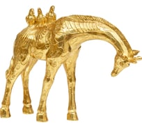 Жираф декоративный Вещицы с попугаями, Д260 Ш80 В220, золотой Tin-04