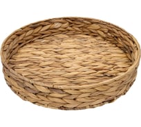 Поднос круглый Natural House Золотистый колос Д320 Ш320 В60, песочный Shan-01