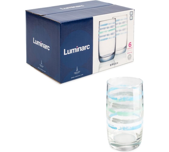 Набор стаканов LUMINARC ФРАНЦУЗСКИЙ РЕСТОРАНЧИК КИСТОЧКА 6 шт., 330 мл, высокий S0078