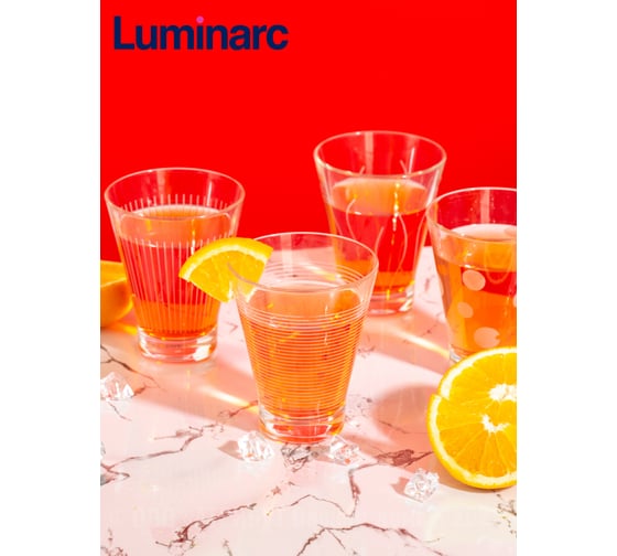 Набор стаканов LUMINARC ЛАУНЖ КЛАБ 4 шт., 300 мл, низкие P2834