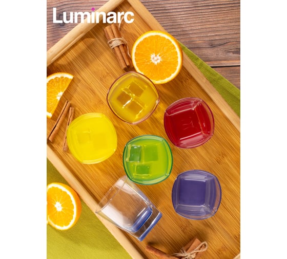 Набор стаканов LUMINARC STERLING RAINBOW 300 мл, низкий, 6 шт., N0780