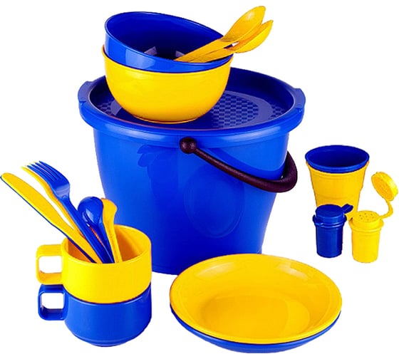 Набор посуды на 2 персоны SOLARIS в контейнере S1202-1 1