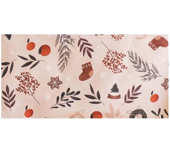 Скатерть Этель "Новогодние украшения" 149x180 см, 100% хл, саржа 190 г/м2 9896198 1