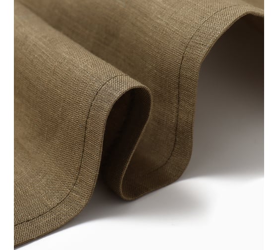 Скатерть Этель Linen collection khaki 145x250см, 100%лён 210 г/м2 10610043