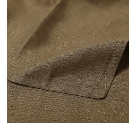 Скатерть Этель Linen collection khaki 145x250см, 100%лён 210 г/м2 10610043