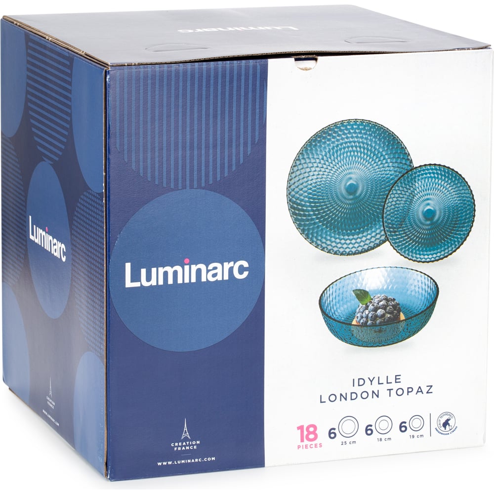 Набор столовый LUMINARC ИДИЛЛИЯ ЛОНДОН ТОПАЗ 18 предметов Q4077 ...