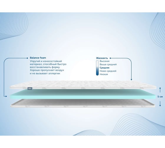 Наматрасник Димакс Balance foam 5 см 60x120 см 20043_60_120