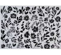 Салфетка Этель Flowers black 30x45 см вид 2, 100% пэ, 370 г/м2 6705302