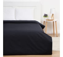 Пододеяльник Этель Jet black 200х215, 100% хлопок, мако-сатин, 114 г/м2 9954267