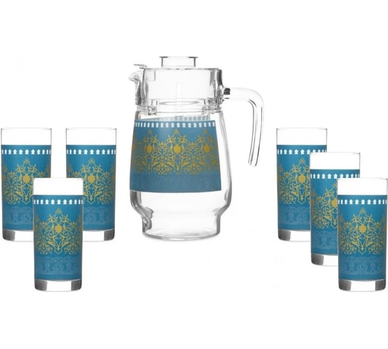 Набор питьевой LUMINARC BAGATELLE TURQUOISE 7 предметов Q8814