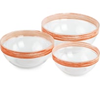 Набор салатников LUMINARC ЭМПИЛАБЛЬ БРАШМАНИЯ ОРАНЖ 3 шт. (17 см+20 см+23 см) P801-OR